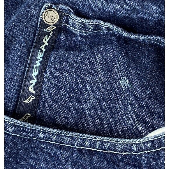 Hedz Up Jeans Avewear Mens Carpenter 44x34 Real 40x32.5 Baggy Loose Hip Hop 90’s - Picture 12 of 16